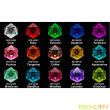 Bescon Crystal Clear (sin pintar) DIS DND DICE Juego de 7, DICH DYED DRED POLIÉDRALES DE RAZOR POLEDRAL POLECTO PARA JUEGOS DE JUEGOS DE JUEGO